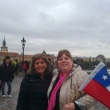 Con Paty en el Puente de Carlos de Praga 7/10/2015
