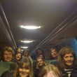 Con una p�rroquia de Chile en su autobus, en Praga, octubre de 2015, disfrutando la alegr�a de viajar juntos con amigos
