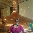Con mi bandera de Brasil, en la f�brica de cerveza de Pilsner Urquell el 27 de abril del 2015 en la ciudad de Pilsen que es la Capital europea de la cultura del 2015